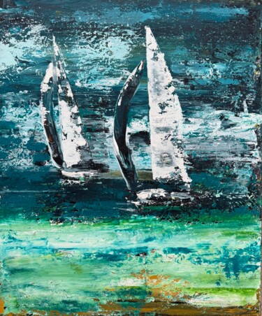"Ocean 41, Acrylique…" başlıklı Tablo Mg tarafından, Orijinal sanat, Akrilik