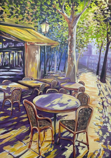 "Sunny Cafe" başlıklı Tablo Darina Komorowski tarafından, Orijinal sanat, Akrilik