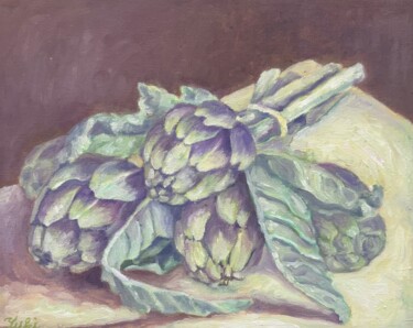 "Artichaut acheté su…" başlıklı Tablo Yuki Asami tarafından, Orijinal sanat, Petrol