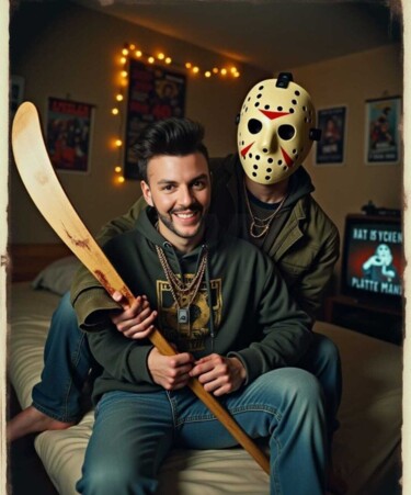 Digital Arts titled "Humor in Terror" by Nark Aymerich, Original Artwork, Photo Montage