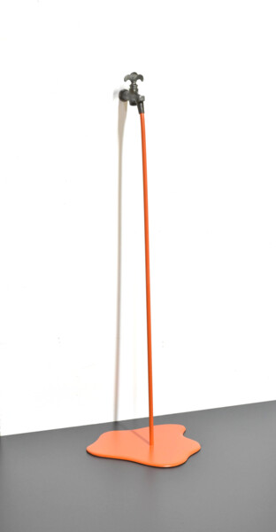 Sculpture intitulée "Le robinet à jus d'…" par Yannick Bouillault, Œuvre d'art originale, Résine