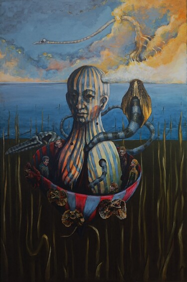 Картина под названием "26/2025" - Artur Endler, Подлинное произведение искусства, Акрил Установлен на Деревянная рама для но…