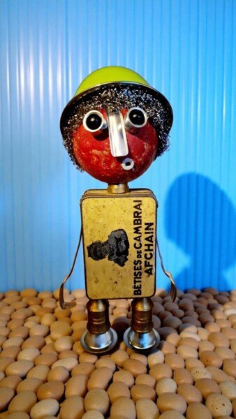 Sculpture intitulée "L'AFFREUX JOJO" par Catherine Delaforge (KTY95), Œuvre d'art originale, Aluminium