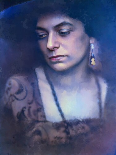 Digital Arts titled "The Blue Soprano #2" by Russell Newell, Original Artwork, 2D Digital Work