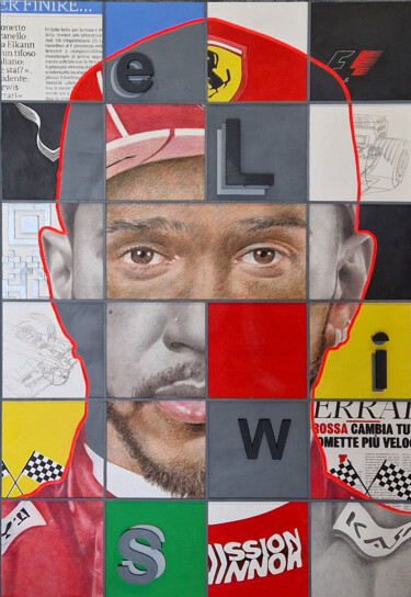 "Lewis-Aurige du XXI…" başlıklı Tablo Valhère tarafından, Orijinal sanat, Akrilik Ahşap Sedye çerçevesi üzerine monte edilmiş