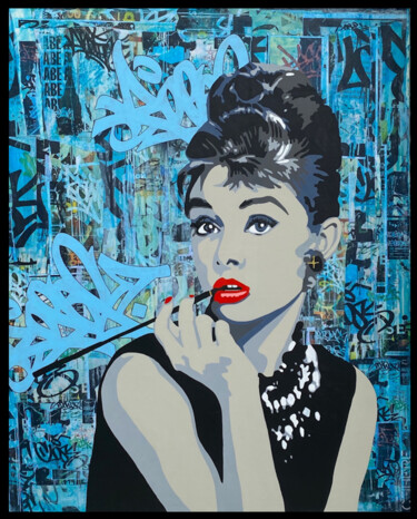 Painting titled "SO  ELEGANT" by Christelle Riffet (Céhère), Original Artwork, Acrylic Mounted on Wood Stretcher frame