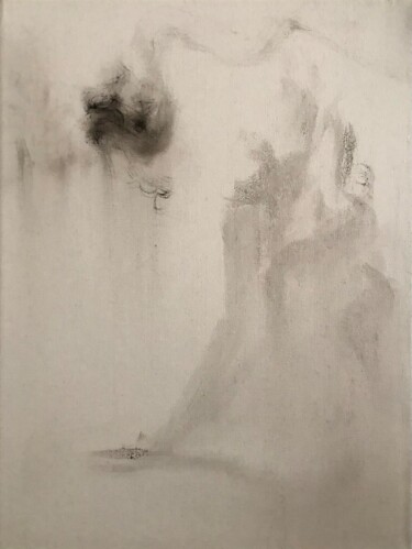 Painting titled "24.10.25.wh" by Wei Hao 000, Original Artwork, Oil Mounted on Wood Stretcher frame