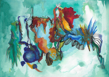 "Flamenco a los pies…" başlıklı Tablo Volodia Mesa tarafından, Orijinal sanat, Akrilik