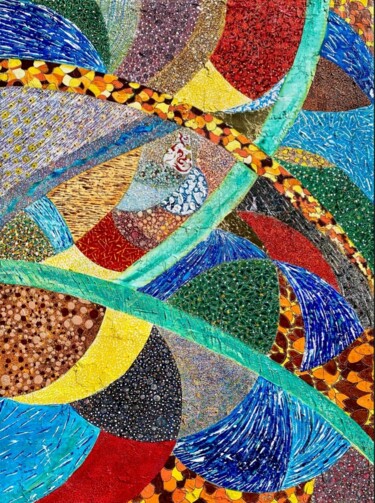 "Songe de chat" başlıklı Tablo Sophie Heughebaert Rigaux tarafından, Orijinal sanat, Akrilik Ahşap Sedye çerçevesi üzerine m…