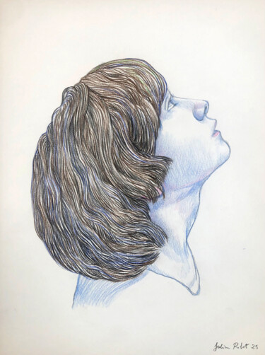 Σχέδιο με τίτλο "Ringo de profil" από Julien Ribot, Αυθεντικά έργα τέχνης, Μολύβι