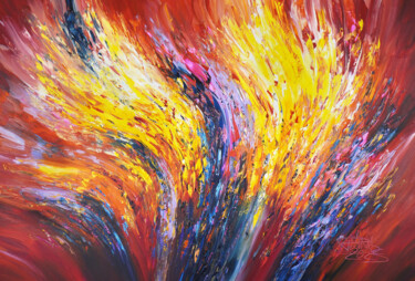 Painting titled "Just You And I XL 3" by Peter Nottrott, Original Artwork, Acrylic