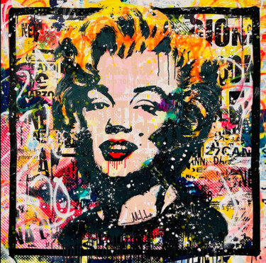 "Marilyn types on fr…" başlıklı Tablo Mikko (1982) tarafından, Orijinal sanat, Akrilik Ahşap Sedye çerçevesi üzerine monte e…