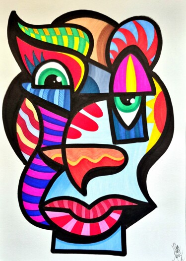 Drawing titled "Arthos" by Art De Noé, Original Artwork, Acrylic