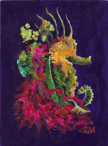 绘画 标题为“Coral de fuego 2” 由Volodia Mesa, 原创艺术品, 丙烯