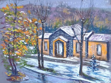 First Snow at the Blue Lagoon