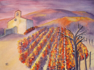 Ζωγραφική με τίτλο "AQUARELLE originale…" από Isabelle Redonnet, Αυθεντικά έργα τέχνης, Ακουαρέλα