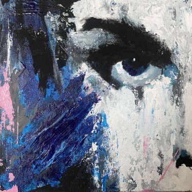 Painting titled "Emotional Modern Ab…" by Yuche, Original Artwork, Acrylic Mounted on Cardboard