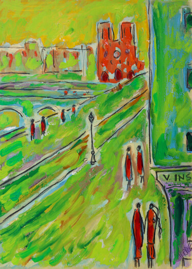 "Quais de Seine d'ap…" başlıklı Tablo Jean Mirre tarafından, Orijinal sanat, Petrol