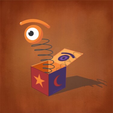 Grafika cyfrowa / sztuka generowana cyfrowo zatytułowany „mirada sorpresa rem” autorstwa Ojolo, Oryginalna praca, Malarstwo…