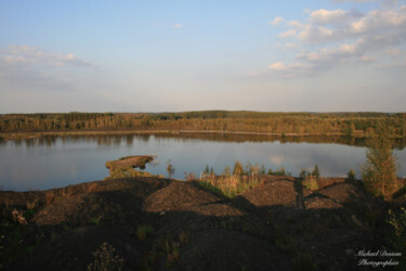 Photographie intitulée "Rieulay lac" par Michael Dessein, Œuvre d'art originale, Photographie non manipulée Monté sur Alumin…
