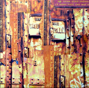 Collages titled "Long Bien" by Patrick Haentzler, Original Artwork, Collages