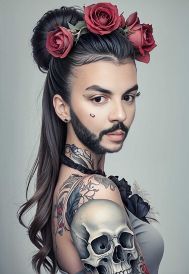 Digital Arts titled "I also tattoo my bu…" by Nark Aymerich, Original Artwork, Photo Montage