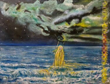 "SAVED IN THE GREEN…" başlıklı Tablo Evelin Dogan tarafından, Orijinal sanat, Akrilik