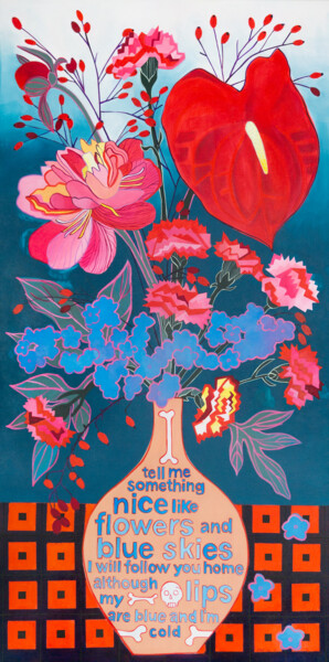 Painting titled "I Wanna Be Your Gir…" by Malwina Jachimczak, Original Artwork, Acrylic