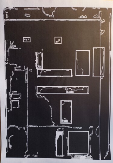 "Black circuit" başlıklı Dijital Sanat Oneink tarafından, Orijinal sanat, Dijital Resim