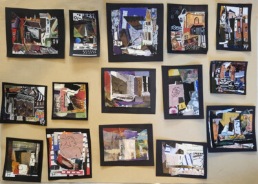 "Petits papiers de l…" başlıklı Kolaj Muriel Cayet tarafından, Orijinal sanat, Kolaj