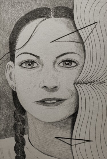 Σχέδιο με τίτλο "Albret" από Milto Sideris, Αυθεντικά έργα τέχνης, Στυλό