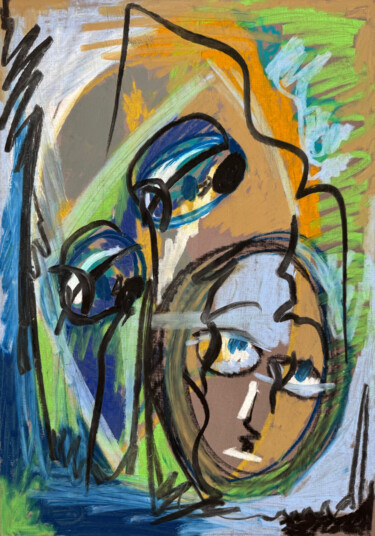 Tekening getiteld ""Conscience " Expre…" door Evgeniya Minina Zhemi, Origineel Kunstwerk, Pastel