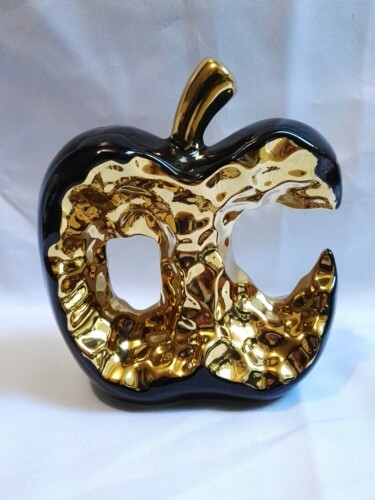 Γλυπτική με τίτλο "Poire Vuitton, scul…" από Steivan Loundou, Αυθεντικά έργα τέχνης, Κεραμικά