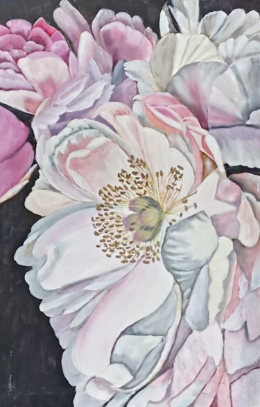 绘画 标题为“"Весенняя история"” 由Flora Solis, 原创艺术品, 油 安装在木板上