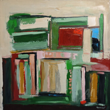 Peinture intitulée "Chorégraphie chroma…" par Sophie Dumont, Œuvre d'art originale, Huile Monté sur Châssis en bois