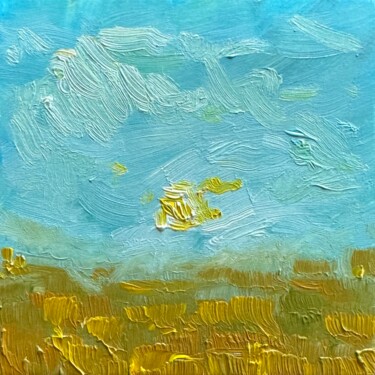 Peinture intitulée "Landscape miniature" par Ekaterina Dutkevich, Œuvre d'art originale, Huile