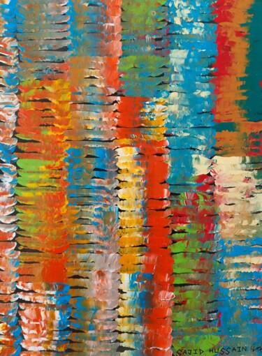 绘画 标题为“Colour Meditation A…” 由Sajid Hussain, 原创艺术品, 丙烯