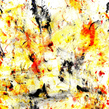 Ζωγραφική με τίτλο "Farbexplosion in Ge…" από Lee Eggstein, Αυθεντικά έργα τέχνης, Ακρυλικό