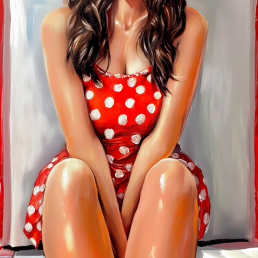 Digital Arts titled "The Pause – Digital…" by Tatiana Taner, Original Artwork, Digital Painting