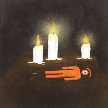 Arts numériques intitulée "mirada vudú rem" par Ojolo, Œuvre d'art originale, Peinture numérique