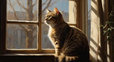 "Sunlit Curiosity" başlıklı Dijital Sanat Layqa tarafından, Orijinal sanat, AI tarafından oluşturulan görüntü