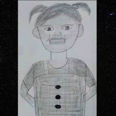 Рисунок под названием "A pencil sketch dra…" - Harsha Asudani, Подлинное произведение искусства, Карандаш