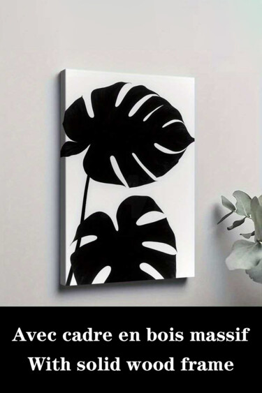 "Black and White Mon…" başlıklı Baskıresim 江华 梁 tarafından, Orijinal sanat, Mürekkep püskürtmeli Ahşap Sedye çerçevesi üzeri…