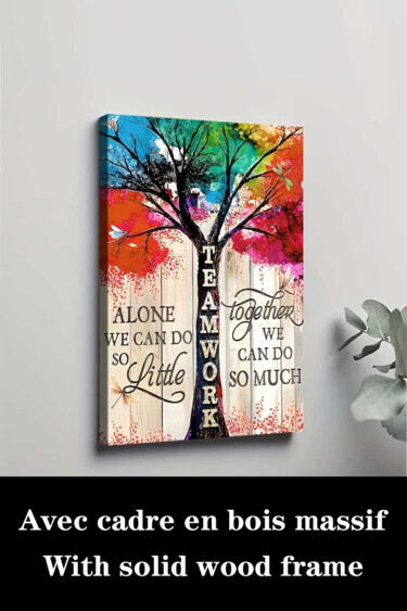 Εκτυπώσεις & Χαρακτικά με τίτλο "Office Teamwork, Mo…" από 江华 梁, Αυθεντικά έργα τέχνης, Ψεκασμός μελάνης Τοποθετήθηκε στο Ξύ…