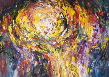 Ζωγραφική με τίτλο "Gate To Heaven M 4" από Peter Nottrott, Αυθεντικά έργα τέχνης, Ακρυλικό