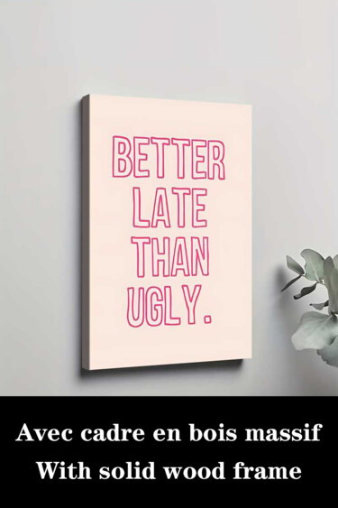 Printmaking titled "Better Not To Come…" by Jiang Hua Liang, Original Artwork, Inkjet Mounted on Wood Stretcher frame