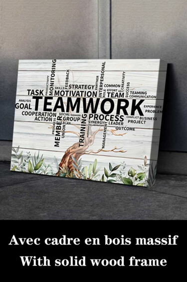 印花与版画 标题为“In This Office, We…” 由江华 梁, 原创艺术品, 喷墨 安装在木质担架架上