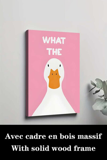 Obrazy i ryciny zatytułowany „Modern Duck Canvas…” autorstwa 江华 梁, Oryginalna praca, Atramentowy Zamontowany na Drewniana ra…