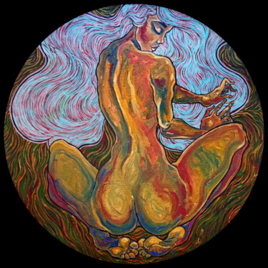 "Девушки танцуют одни" başlıklı Tablo Alexey Perebeyev tarafından, Orijinal sanat, Akrilik