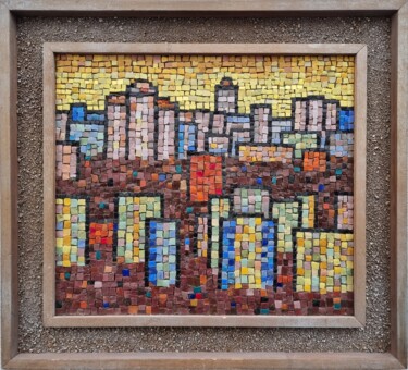 Скульптура под названием "Окраина смальта моз…" - Анатолий Гончаренко, Подлинное произведение искусства, Мозаика Установлен…